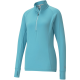 Puma Women's Rotation 1/4 Zip Golf Jacket - Milky Blue