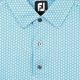 Footjoy Men's Shell Foulard Golf Shirt - Blue Sky