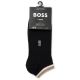 Hugo Boss Men's 2-Pack AS Uni Stripe Golf Socks - Black