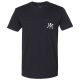 Miura Men's M Logo Pocket Tee Golf Shirt - Black/White Logo