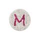 Navika Pink Initial Micro Pave Crystal Ball Marker + Clip M