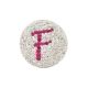 Navika Pink Initial Micro Pave Crystal Ball Marker + Clip F
