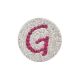 Navika Pink Initial Micro Pave Crystal Ball Marker + Clip G
