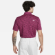 Nike Men's Dri-FIT Tour Golf Polo - Space Dye Boredeaux/Fireberry/White