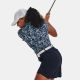 Under Armour Women's UA Playoff Printed Short Sleeve Golf Polo - Sonar Blue/Blue Foam