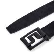 J.Lindeberg Slater 40 Brushed Leather Belt - Black - SS20
