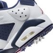 Nike Men's Jordan Retro 6 G Golf Shoes - White/Midnight Navy - Varsity Red 