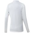 Adidas Women's No Show Long Sleeve Mock Neck Shirt - White