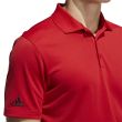 Adidas Men's Performance Primegreen Golf Polo Shirt - Collegiate Red
