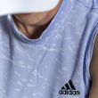 Adidas Women's Jacquard Primeblue Sleeveless Golf Polo Shirt - Violet Tone