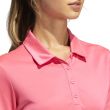 Adidas Women's Performance Primegreen Polo Shirt - Solar Pink