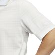 Adidas Men's Statement No-Show Primegreen Golf Polo Shirt - White/Pantone/Clear Grey