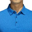 Adidas Men's Abstract Print Polo Golf Shirt - Blue Rush/Crew Navy