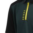 Adidas Boys Golf Zip Polo Shirt - Shadow Green