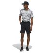 Adidas Men's Horizon Print Golf Polo Shirt - Linen Green/Shadow Green/White
