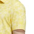 Adidas Men's Prisma Print Golf Polo Shirt - Almost Yellow / Pantone