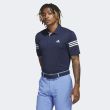Adidas Men's 3-Stripes Golf Polo - Collegiate Navy