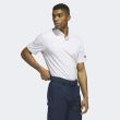 Adidas Men's Go-To Print Golf Polo - Coral Fusion