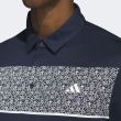 Adidas Men's Chest Print Golf Polo - Collegiate Navy