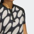 Adidas Women's Marimekko Short Sleeve Print Golf Shirt - Black