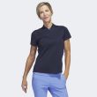 Adidas Women's Jacquard Golf Polo Shirt - Collegiate Navy