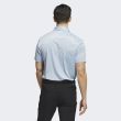 Adidas Men's Core Allover Print Golf Polo - Wonder Blue/Ambient Sky
