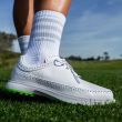 Adidas Men's MC80 Spikeless Golf Shoes - Cloud White/Matte Silver/Lucid Lemon