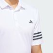 Adidas Men's 3-Stripes Golf Polo - White