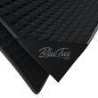 Blue Tees Golf Magnetic Caddy Towel Black/Grey Stripe - Packaged