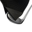Blue Tees Golf Magnetic Standard Towel Black/Grey Stripe - Packaged