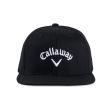 Callaway Men's Flat Bill Adjustable Golf Cap - Black