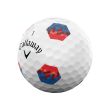 Callaway 2024 Chrome Soft TruTrack Golf Balls 1 Dozen - Blue/Red