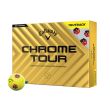 Callaway 2024 Chrome Tour TruTrack Golf Balls 1 Dozen - Yellow