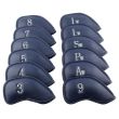 Craftsman Golf 12PCS Leather Iron Headcover (3-9,AW,SW,PW,LW,LW) - Navy