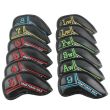 Craftsman Golf 12PCS Colorful Leather Iron Headcover (3-9,AW,SW,PW,LW,LW)