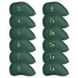 Craftsman Golf 12PCS Iron Headcover (3-9,AW,SW,PW,LW,LW) - Green/Gold