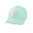 Puma Women's P Adjustable Golf Cap - Smoothing Sea/Bright White