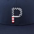 Puma Men's Pars & Stripes P Snapback Golf Cap - Navy Blazer
