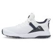 Puma Men's Fusion Evo Golf Shoes - White/Navy Blazer