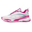 Puma Women's GS-Fast Golf Shoes - Puma White/Chalk Pink-Porcelain
