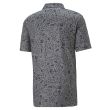 Puma Men's Cloudspun Petal Golf Polo Shirt - Quiet Shade/Puma Black