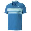 Puma Men's Mattr Grind Golf Polo Shirt - Lake Blue/Tropical Aqua
