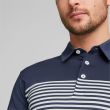 Puma Men's Mattr Track Golf Polo Shirt - Navy Blazer/Hight Rise Heather