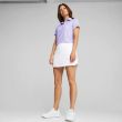 Puma Women's Mattr Plumeria Short Sleeve Golf Polo - Vivid Violet/White Glow