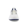 Ecco Men's Core Golf Shoes - White/Silver Metallic/Blue Depths