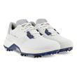 Ecco Men's Biom G5 Golf Shoes - White/Blue Depths
