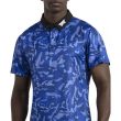 PXG Men's Athletic Fit Fairway Camo Polo Shirt - Blue