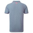 Footjoy Men's Push Play Print Pique Golf Shirt - Graphite/White