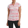 Footjoy Women's CAP Sleeve Colour Block Lisle Golf Shirt - Coral