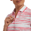 Footjoy Women's CAP Sleeve Colour Block Lisle Golf Shirt - Coral